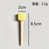 Cepillo de esponja para grafiti DIY para niños, cepillo de esponja, material de educación temprana para jardín de niños, mango de madera, cepillo de esponja redonda tipo hongo