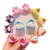 Clipes Pequenos de Orelha de Gato de Desenho Animado Sanrio para Crianças, Presilha Fofa para Cabelo de Bebê, Presilha para Franja de Princesa, Acessórios de Cabelo