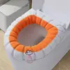 Cojín para Asiento de Inodoro Acolchado Almohadilla para Asiento de Inodoro Hogareño Cubierta de Asiento de Inodoro Otoño e Invierno Cubierta de Inodoro Almohadilla Cálida para Asiento de Inodoro Lavable