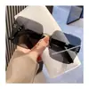 Gafas de sol degradado bicolor sin montura nuevas 2025 gafas de sol para conducir para mujer tendencia de moda gafas de sol de moda para redes sociales