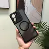 Funda de teléfono magnética adecuada para Moto g 2025, Funda protectora transparente esmerilada Power 2025 de cobertura total anti-caídas