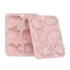 Nuevo Molde de Silicona de Grado Alimenticio con Forma de Huevo de Conejo de Pascua, Molde para Hornear Chocolate, Molde para Pastel, Molde de Silicona