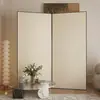 Divisória de tela cor creme estilo japonês para sala de estar, hall de entrada, escritório dobrável móvel nórdico, quarto, moderno e simples