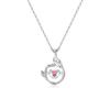 Collar Original que Calienta el Corazón para Mujer Plata de Ley S925 Cadena Inteligente de Clavícula Moda y Versátil Regalo del Día de San Valentín