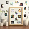 50 Pegatinas de Graffiti de Dibujos Animados Arcoíris para Decoración DIY de Fundas de Teléfono, Vasos de Agua y Cuadernos, Pegatinas Impermeables