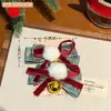 Pasador Decorativo Lindo Navideño Accesorios para el Cabello Femenino Versátil Pinza para Flequillo de Lazo Pinza Lateral Diadema Creativa para Niños