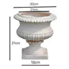 Base de Suporte de Exibição de Coluna Romana de Gesso Resina Vasos de Flores para Jardim Pátio Adornos de Adereços de Casamento Estilo Europeu Coluna Romana