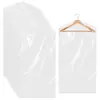 Sacos descartáveis para cabide de roupas de lavanderia transfronteiriça, capas plásticas espessadas para casacos e ternos, capas protetoras transparentes para poeira atacado