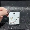 El Nuevo Set de Aretes de Múltiples Piezas de Lingshang Design es Ligero, Lujoso y Moderno, Versátil y Fresco y Dulce en Invierno, un Regalo para tu Novia y Mejor Amiga