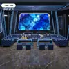Sofá de Luxo de Alta Gama para Club KTV, Sala de Karaokê, Sala de Festa de Villa, Sala Privada, Cabine em Forma de U/L para Bar, Mobiliário de Hotel