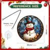 TYU549-568 Colgante Navidad Yeti Acrílico Cadena de Hierro Colgante Vacaciones Ventana Porche Adorno Decorativo