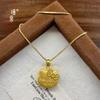 Tienda de Oro Puzuo Mismo Estilo Arena Dorada Accesorios DIY Collar Colgante Hello Kitty Femenino Elegante Lindo Regalo para Novia
