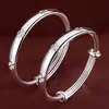 Plata Pura 9999 Pulsera de Plata para Niños Pulsera de Plata Esterlina en Pareja Pulsera Sólida de Plata para Niños Bebé Joyería de Plata Regalo de un Mes