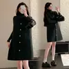 Colección Otoño 2026: Vestido de maternidad, vestido tipo chaleco de lana de cuello alto, conjunto de maternidad de dos piezas