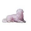 Tumbado Cristal Natural Grava Transfronterizo Artesanía de Resina Adorno Perro Golden Retriever Decoración del Hogar Adorno Conchas de Colores