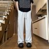 Pantalones Casuales de Pierna Recta para Hombre 2024 Nuevos Talla Grande Sueltos Pantalones de Seda de Hielo All-Star Moda para Hombre Deportivos de Color Sólido Pantalones para Hombre