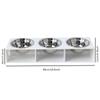 Comedero acrílico para mascotas, soporte para comida para gatos, mesa de comedor, protección cervical, soporte para comedero individual y doble.