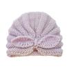 Gorro de lana con orejas de conejo para niños europeos y americanos, gorro de punto, gorro de jersey para bebé, gorro indio anudado a crochet para bebé
