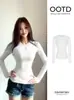 Jaqueta Moletom Rosa Curta com Capuz Feminina Primavera e Outono Novo Estilo Coreano Casual Cropped Cintura Pessoa Baixa Exquisito Emagrecedor Top