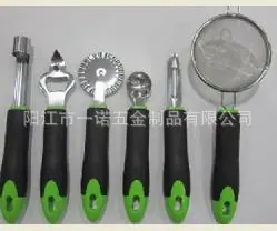 A-015QR六件套小厨具果心抽汽水抽花边介饼刀果子匙拱形刨