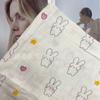 Nuevo Conejo Flor Algodón Doble Capa Gasa Arrugado Crepé Infantil Textil para el Hogar Ropa para el Hogar Tela Ropa para Niños