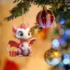 Decoraciones Navideñas Transfronterizas de Dibujos Animados de Dragón Volador para Coche y Hogar, Adornos para Árbol de Navidad, Decoraciones para Fiestas Navideñas
