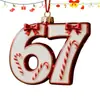 Bestseller Transfronteiriço Sixseven Papai Noel Decorações de Natal em Acrílico Decorações Divertidas de Meme Digital