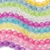 Cuentas Redondas de Acrílico de 8 mm con Efecto Agrietado Perforación Recta Accesorios para Joyería Hecha a Mano DIY Material para Joyería de Collares y Pulseras