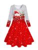 Venda por atacado direto da fábrica de roupas infantis primavera e outono, novo vestido de meninas estilo europeu e americano, vestido de saia infantil de manga comprida estampado