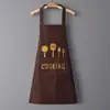 Nuevo delantal de cocina para el hogar impermeable a prueba de aceite moderno lindo ropa de trabajo para hombres y mujeres delantal de cocina delantal de cintura personalizado