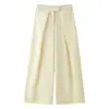 Comercio Exterior 2026 Primavera Nuevo Estilo Europeo y Americano Moda Femenina Casual Holgado Plisado Pantalones Largos 8219100