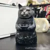 Luz de Vela de Gato con Capucha Luz de Vela de Gato con Capucha Misteriosa Adorno de Artesanía de Resina