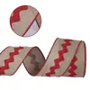 Acessórios de Cabelo DIY de Natal Personalizados Fita Borboleta Fita de Linho Imitação com Borda de Arame Fita Ondulada Sarja Jacquard Fita de Coca-Cola