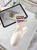 Nuevos calcetines de longitud media con estampado de letras, calcetines de algodón modernos estilo coreano, absorbentes del sudor y resistentes al olor, adecuados para deportes y uso diario, calcetines de algodón a rayas, colección primavera/verano