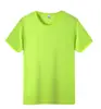 Camiseta lisa de secado rápido al por mayor de manga corta con cuello redondo personalizada para publicidad cultural, camiseta con logo impreso, ropa de trabajo de algodón para verano