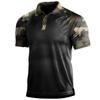 Estación Independiente de Comercio Exterior Explosiones Europeas y Americanas Camiseta de Verano para Hombre Sudadera con Cuello Campana de Manga Corta Suelta para Exteriores Camiseta POLOT