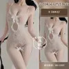 Lencería Sexy Bodysuit Calado Transparente Abertura en la Entrepierna No Requiere Quitarse Uniforme Sexy Provocativo Tallas Grandes Conjunto de Puro Deseo