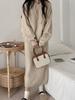 Conjunto de dos piezas de falda larga con capucha de punto transfronterizo, nuevo para otoño e invierno, estilo perezoso, importación extranjera
