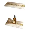 Alfombrilla de baño simple de nicho, absorbente de agua, secado rápido, alfombrilla a prueba de humedad, alfombrilla antihongos para estante de baño, alfombrilla de protección y drenaje para encimera de baño