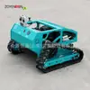 Cortacésped de gasolina ZY750, cortacésped de orugas a gasolina con control remoto para huertos, cortacésped autopropulsado de cuchilla plana