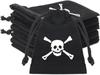 Elemento Temático Pirata Transfronterizo Bolsa de Franela Negra con Cordón Bolsillo Fiesta de Cumpleaños Vacaciones Decoración de Boda Bolsa de Regalo