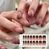 Pegatinas para Manicura en Gel sin Luz Gradiente Igual que las Celebridades de Internet Color Caramelo Pegatinas de Uñas de Verano Película de Esmalte de Uñas Duraderas Impermeables