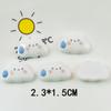 Brillante lindo gota de lluvia nube nube auspiciosa pasador cuerda para el pelo pinza para el pelo funda para teléfono móvil pegamento de crema accesorios de resina DIY