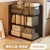 Estantería para debajo del escritorio, soporte vertical de múltiples niveles para libros, caja de almacenamiento de libros, estante de almacenamiento para debajo del escritorio, organizador de archivos A4 para estación de trabajo