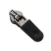 Venta al por mayor No. 3 y No. 5 Cabezales de Resorte de Bloqueo Automático de Nylon, Cabezal de Cremallera Reversible Moldeado por Inyección Negro, Cabezal de Cuero de Rebote Moldeado por Inyección
