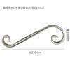 Acero inoxidable 304 Flor decorativa europea para puerta de jardín, barandilla de escalera de patio, accesorios decorativos para puertas y ventanas antirrobo, flor de combinación