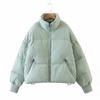Otoño Europeo, Americano, Europeo y Americano Transfronterizo Ropa de Mujer Urbana Casual Versátil Cuello Alto Chaqueta Pan