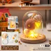 Luz de Noche de Gelatina de Concha de Erizo de Mar Natural Kit de Materiales Hechos a Mano para Bricolaje Adorno Decorativo Regalo para Niños y Novias