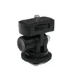 Zapata caliente de cámara SLR adaptador 360 soporte de expansión de flash de monitor cabeza giratoria de zapata caliente
