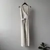 Vestido ajustado sin mangas con escote en V cruzado estilo francés Beishan Tongshu, vestido versátil de moda de verano 82313